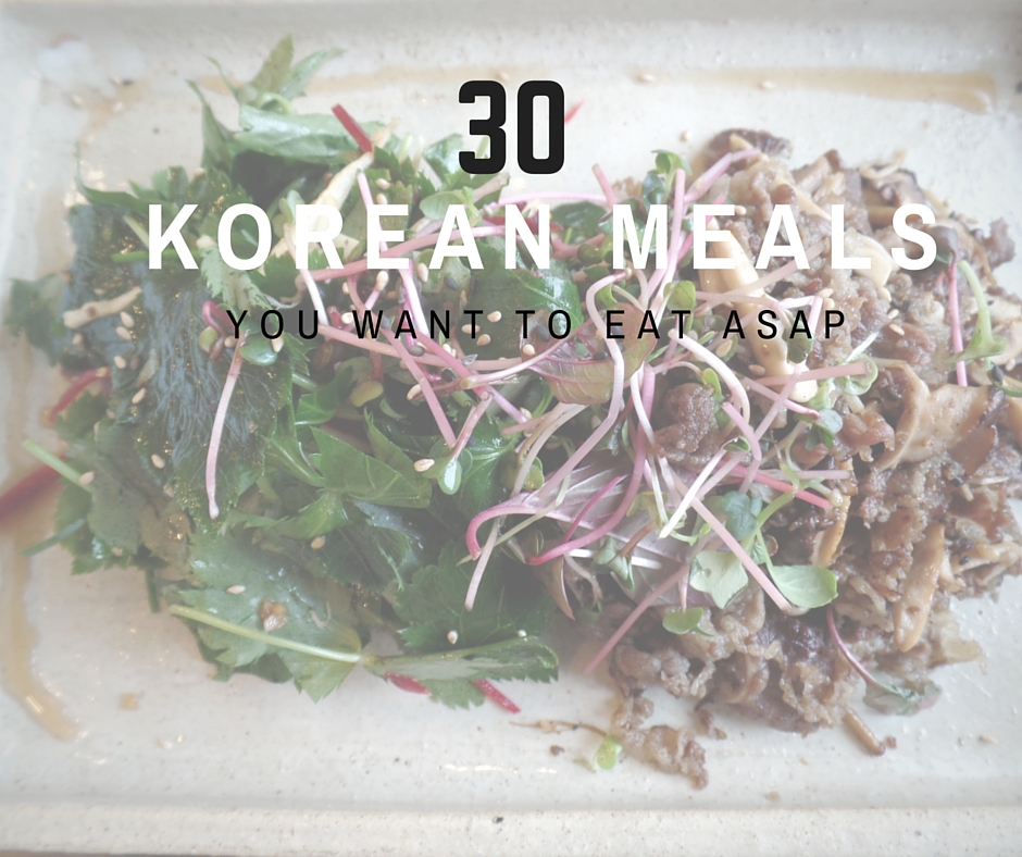 Normal Korean Diet Foods